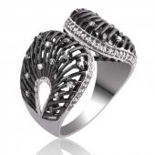 Gümüş Beyaz Taşlı Bayan Yüzük  SL2683 thumbnail 1