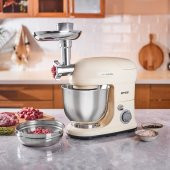 Emsan Bella Gusto Maxi 1300W Stand Mikser Krem - 4