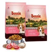 Bonnie Kuzu Etli ve Pirinçli Yetişkin Köpek Maması 2.5 Kg x 2 Adet thumbnail 1
