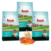 Bonnie Somonlu Kedi Maması 1,5 Kg x 3 Adet - 1