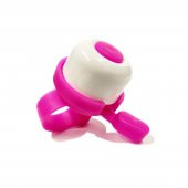 Sarissa Çocuk Bisikleti Zil 1. Kalite Plastik Gövde Metal Çan Pembe Beyaz - 1