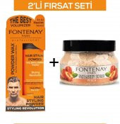 Fontenay Pudra Toz Wax Turuncu 20gr + Face And Body Peeling Scrub Yüz Maskesi Şeftali 350ml 2Li Set - 1
