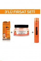 Fontenay Pudra Toz Wax Turuncu 20gr + Face And Body Scrub Çilekli 350ml + Saç Spreyi 400ml 3Lü Set - 1