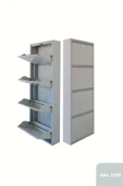 Gri Kilitli Metal Ayakkabılık   MAC4 - 4 Kapaklı - 50X15X136 h - 1