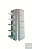 Gri Kilitli Metal Ayakkabılık   MAC5 - 5 Kapaklı - 50X15X169 h - 1