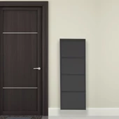 Mobilya Pratik 4'lü Metal Ayakkabılık - Siyah - 1