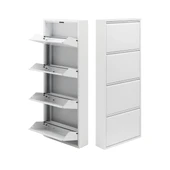 Beyaz Metal Ayakkabılık   MAC4 - 4 Kapaklı - 50X15X136 h thumbnail 1