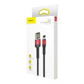 Baseus CALKLF-G91 Cafule 2.4 A Lightning 1 Metre Şarj Kablosu Kırmızı - 3