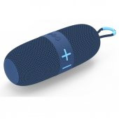 Shaza 16W Ekstra Bass Dahili Mikrofon, Aux, SD Kart, USB Girişli Wireless Hoparlör Mavi - 1