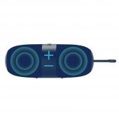 Shaza 16W Ekstra Bass Dahili Mikrofon, Aux, SD Kart, USB Girişli Wireless Hoparlör Mavi - 2
