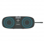 Shaza 16W Ekstra Bass Dahili Mikrofon, Aux, SD Kart, USB Girişli Wireless Hoparlör Gri - 2