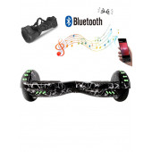 CityMate Elektrikli Kaykay Full Ledli Hoverboard Bluetooth Hoparlörlü 6.5 Inch Desenli Çanta Hediye - 1
