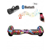 CityMate Elektrikli Kaykay Full Ledli Hoverboard Bluetooth Hoparlörlü 6.5 Inch Desenli Çanta Hediye - 2