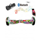 CityMate Elektrikli Kaykay Full Ledli Hoverboard Bluetooth Hoparlörlü 6.5 Inch Desenli Çanta Hediye - 4