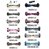 CityMate Elektrikli Kaykay Full Ledli Hoverboard Bluetooth Hoparlörlü 6.5 Inch Desenli Çanta Hediye - 12