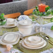 Schafer Tılsım Timeless Yemek Takımı 60 Parça-Gold - 5