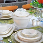 Schafer Tılsım Timeless Yemek Takımı 60 Parça-Gold - 8