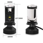 Mercekli Led Xenon H4 Şimşek Etkili Ultra Güçlü Işık Teknolojisi - 6