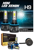 Slim Led Xenon Şimşek Etkili Mini Beyaz H9 Kapak Kapanma Garantili - 1
