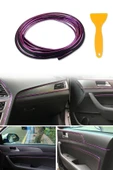 Trim Fitil Mor Yeni Nesil Araç İçi İp Şerit Balık Sırtı Nikelajlı 5 Metre - 2