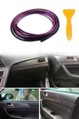 Trim Fitil Mor Yeni Nesil Araç İçi İp Şerit Balık Sırtı Nikelajlı 5 Metre - 1