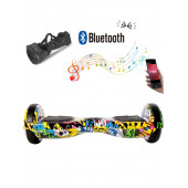 CityMate Elektrikli Kaykay Hoverboard Bluetooth Hoparlörlü 6.5 Inch Grafiti Desenli - 1