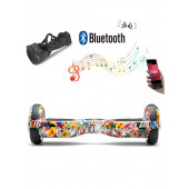 CityMate Elektrikli Kaykay Hoverboard Bluetooth Hoparlörlü 6.5 Inch Grafiti Desenli - 8