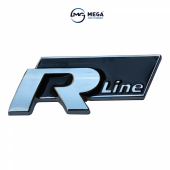 Mega Oto Market R-Line Demir Krom Arma Logo Sticker - 1
