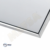 FRT Ottoman Paslanmaz Krom Metal Plakalık 52.7cm x 11.5cm 2 Adet - 2