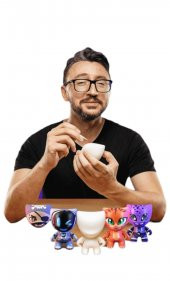 KİMO Original/Glitz Kim İstersen O! Kendi Figürünü Üretme Oyunu Boya Karakterini Üret 2'li - 4