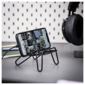IKEA KRUBBET telefon/tablet standı, siyah - 3