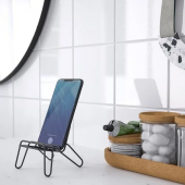 IKEA KRUBBET telefon/tablet standı, siyah - 5