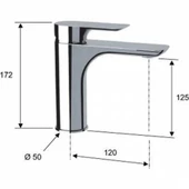 Sardıcı Sky Series Siyah Lavabo Bataryası Çift Su Girişli 5 Yıl Garantili - 2