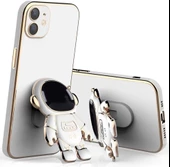 iPhone 11 Kılıf Astronot Seri Stant Silikon Kapak - 11