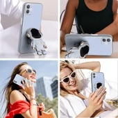 iPhone 11 Kılıf Astronot Seri Stant Silikon Kapak - 10