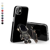 iPhone 11 Kılıf Astronot Seri Stant Silikon Kapak - 1