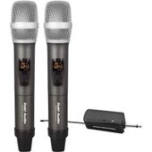GOLD AUDIO GX-832EE UHF ÇİFT EL+EL WIRELESS TELSİZ MİKROFON - 1