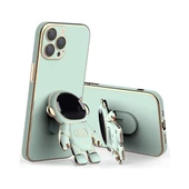 iPhone 15 Pro Kılıf Astronot Seri Stant Silikon Kapak - 8