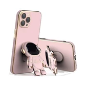 iPhone 15 Pro Kılıf Astronot Seri Stant Silikon Kapak - 5