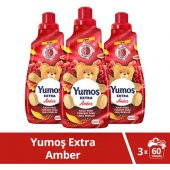 Yumoş Extra Konsantre Çamaşır Yumuşatıcısı Renkliler Için Amber 60 Yıkama 1440 ml X3 Adet - 1