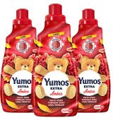 Yumoş Extra Konsantre Çamaşır Yumuşatıcısı Renkliler Için Amber 60 Yıkama 1440 ml X3 Adet - 2