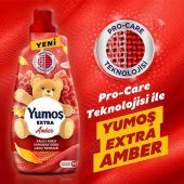 Yumoş Extra Konsantre Çamaşır Yumuşatıcısı Renkliler Için Amber 60 Yıkama 1440 ml X3 Adet - 4