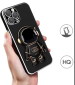 iPhone 15 Pro Kılıf Astronot Seri Stant Silikon Kapak - 3