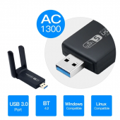 AC1300 Wifi Router USB 3.0 1300 Mbps 2.55Ghz Kablosuz Wireless Adaptör - 2