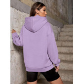 LİLA 3iplik kapşonlu kışlık kapşonlu sweatshirt - 1