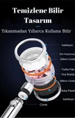 Sardıcı Duş Başlığı Turbo Basınçlı Masaj Etkili Temizlenen Bilir Su Tasarruflu Duş Başlığı Yeni Model thumbnail 5