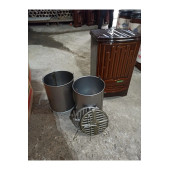 Alttan Havalı Kovalı Uyuyan Soba-Kömür Sobası-Odun Sobası Kovalı - 4