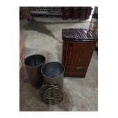 Alttan Havalı Kovalı Uyuyan Soba-kömür Sobası-odun Sobası Kovalı - 3