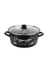 Tantitoni Love Menu Emaye Kızartma Tenceresi 28cm - 1