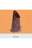 KAHVERENGİ EMAYE KÖMÜR DÖKME  KOVASI - 1